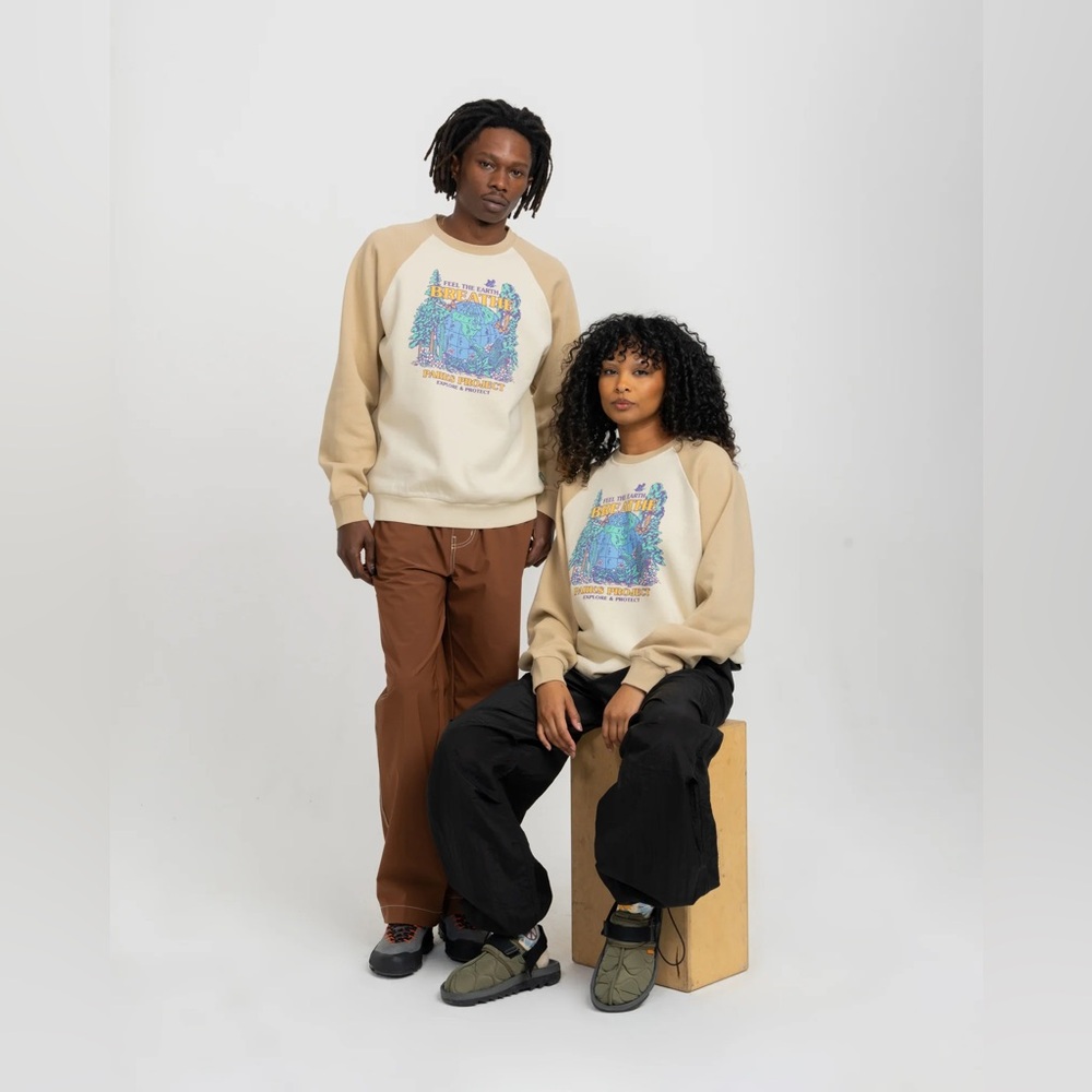 Parks Project Feel The Earth Breathe Crew Neck Sweatshirt